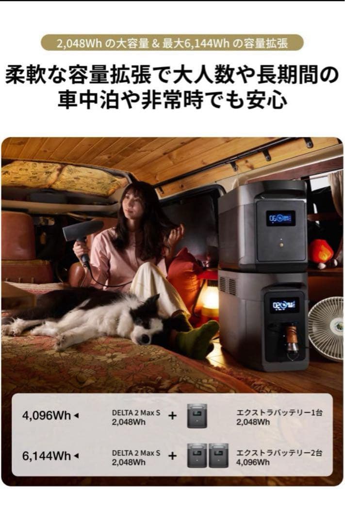 【新品】限定セール‼️EcoFlow DELTA 2 Max S ポータブル電源