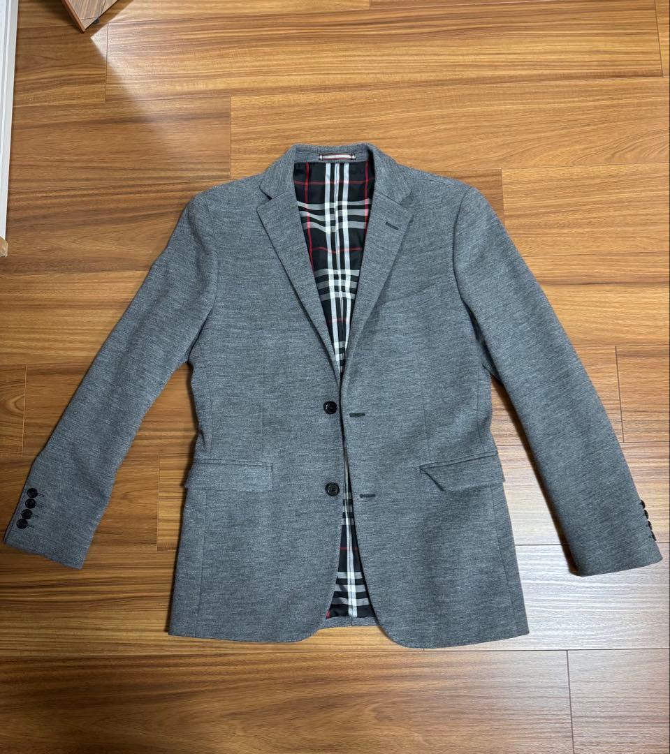 『極美品』バーバリーブラックレーベル　グレースーツジャケット　Lサイズ