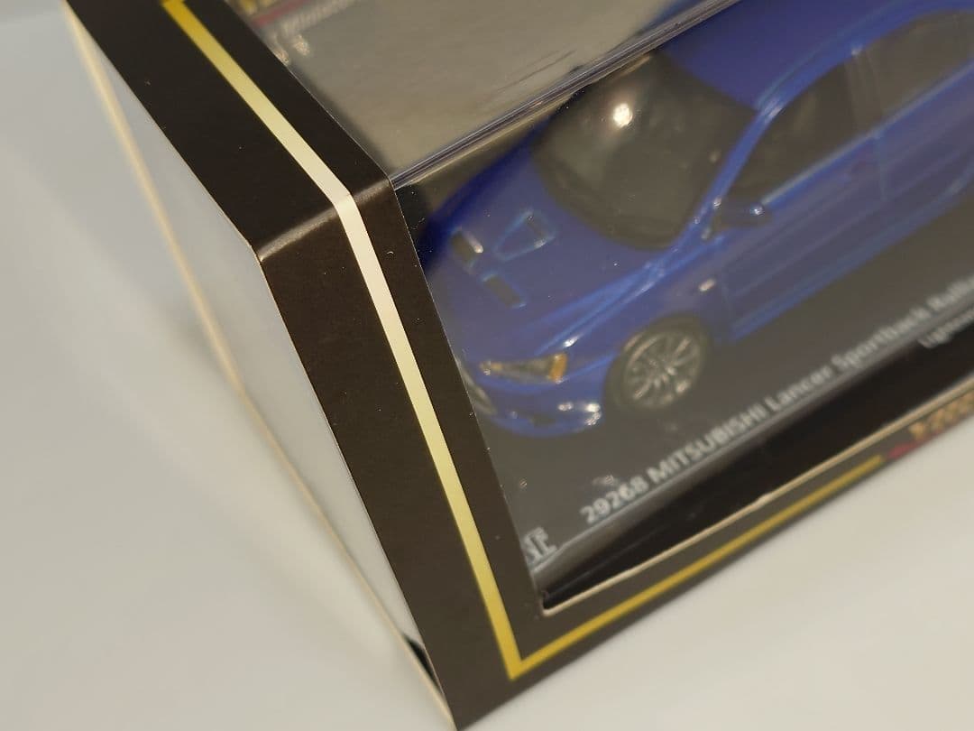 三菱 ランサースポーツバック 1/43 ミニカー ブルー ビテセ