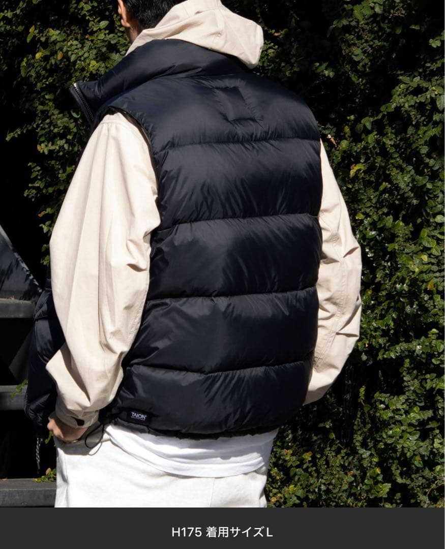 新品未使用　TAION GLOSTER別注　ボリュームダウンベスト　XL