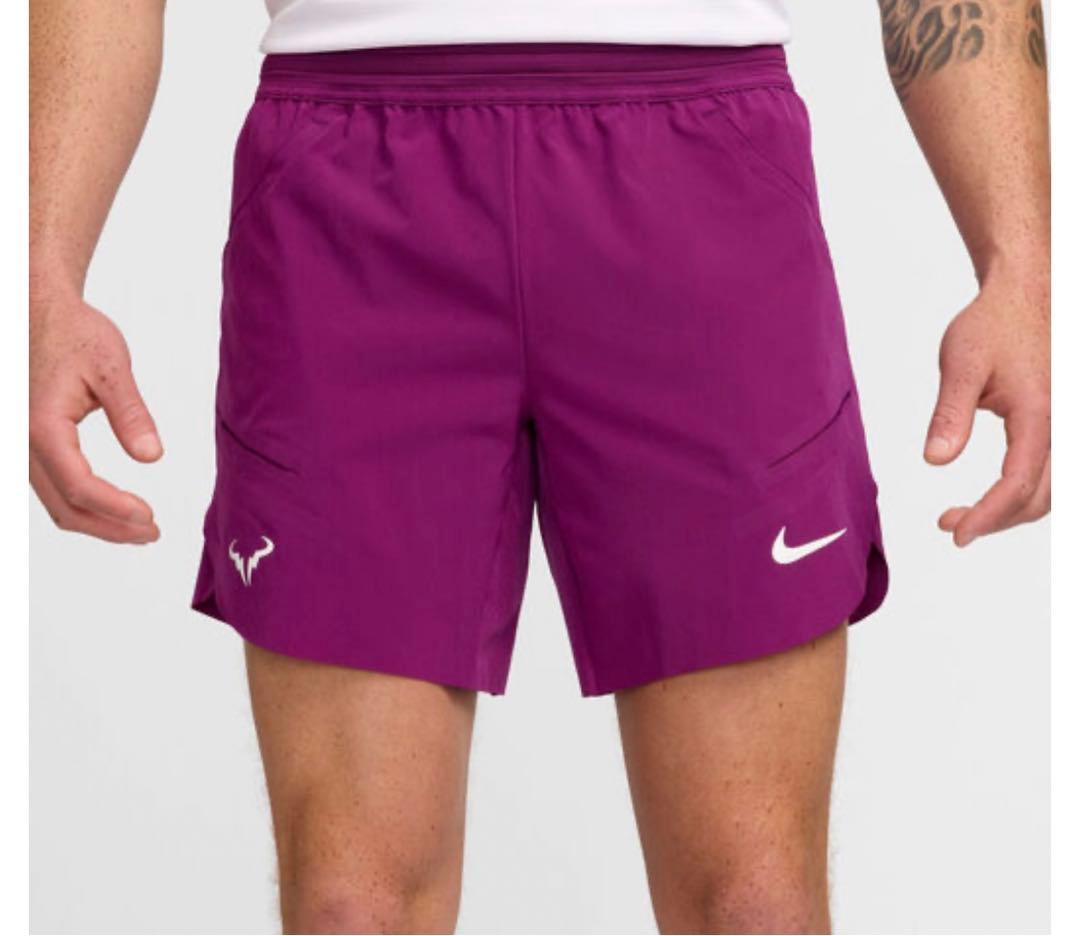 ナイキ　ナダル　 テニス　ハーフパンツ　ワインレッド　日本未入荷　新品未使用