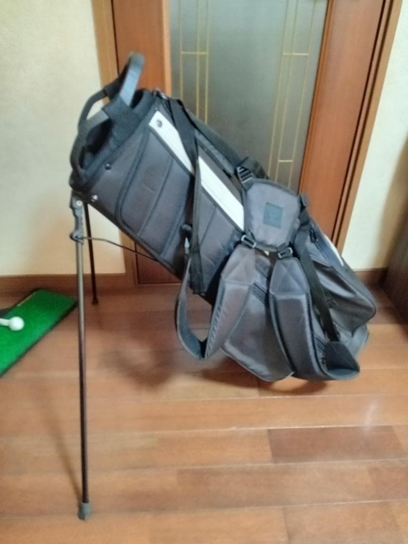 【値下げ】美品★adidas★アディダス★スタンド式バッグ★8.5型★黒★