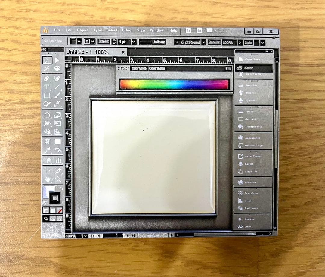 【studio cult】Illustrator風ピンバッジ