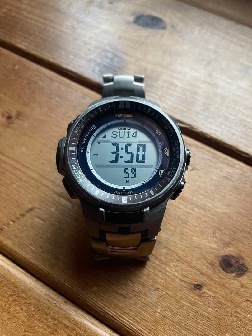 動作良好 CASIO PRO TREK PRW-3000T プロトレック