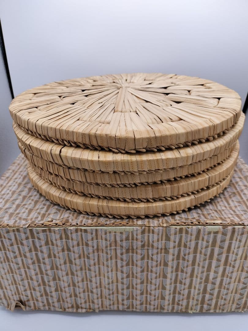 c854 円座 尺一 5枚組 茶道具 懐石 茶事 古物