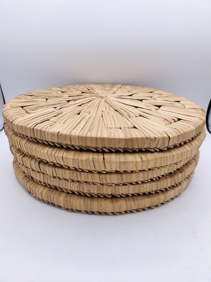 c854 円座 尺一 5枚組 茶道具 懐石 茶事 古物