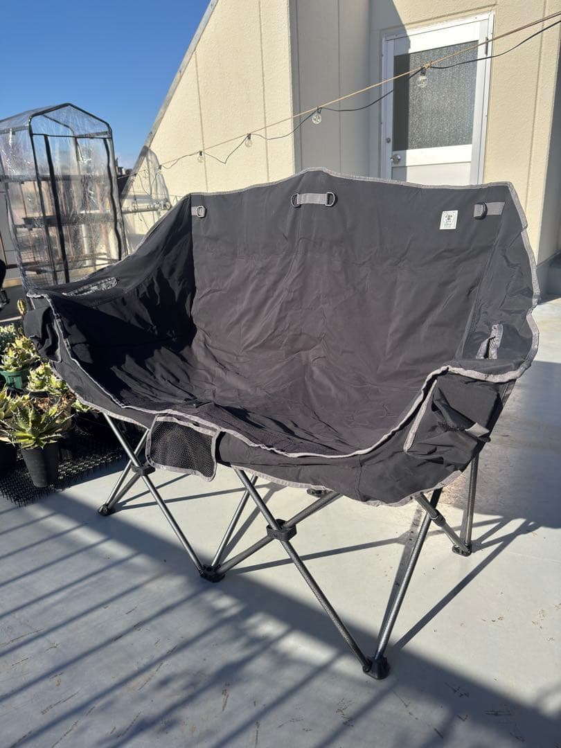 折り畳み2人掛けチェア　アウトドア キャンプ