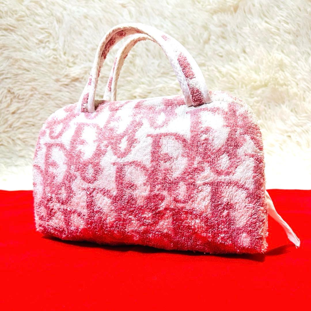 ✨希少✨ Christian Dior トロッター パイル ミニボストンバッグ