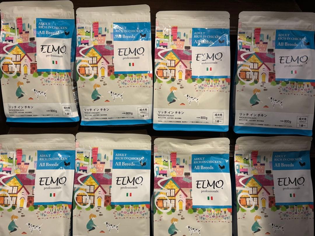 ELMO エルモ 成犬用 リッチインチキン 800g×8 合計6.4kg