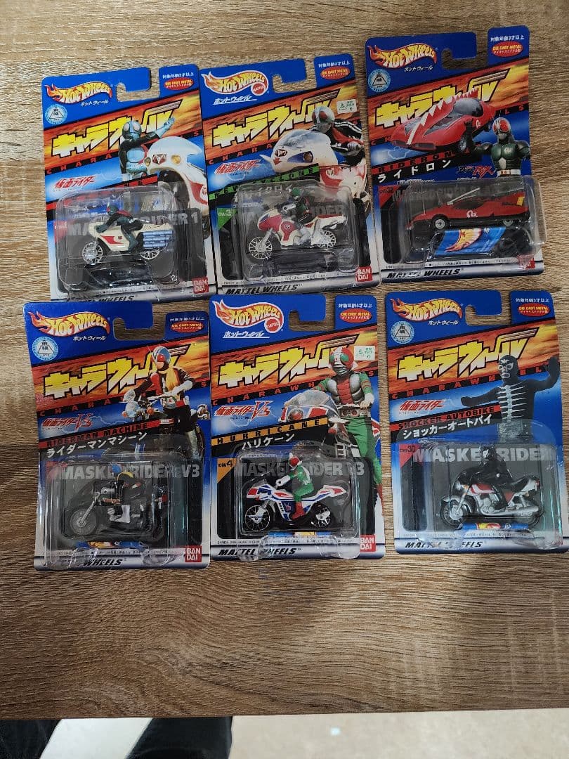 Hot Wheels 仮面ライダー ミニカー 6個セット