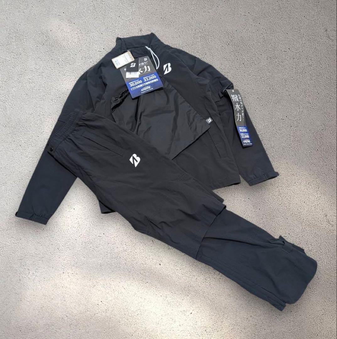 ブリヂストンゴルフ 水神 レインウエア 上下セット メンズM 81G03