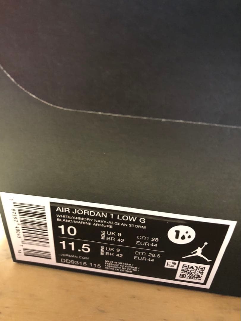 新品 28cm ナイキ エアジョーダン1 ロー G ゴルフシューズ 紺