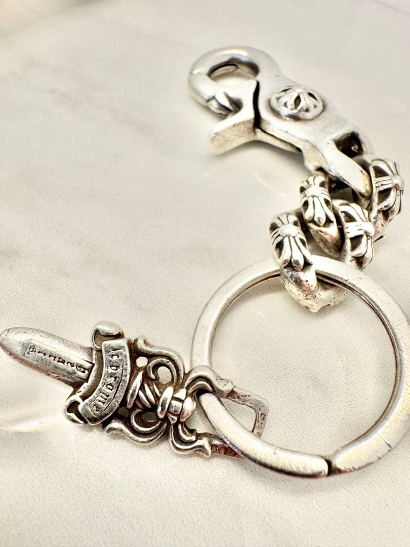 クロムハーツ　エクストラファンシーチェーン　ショートクリップ　キーホルダー