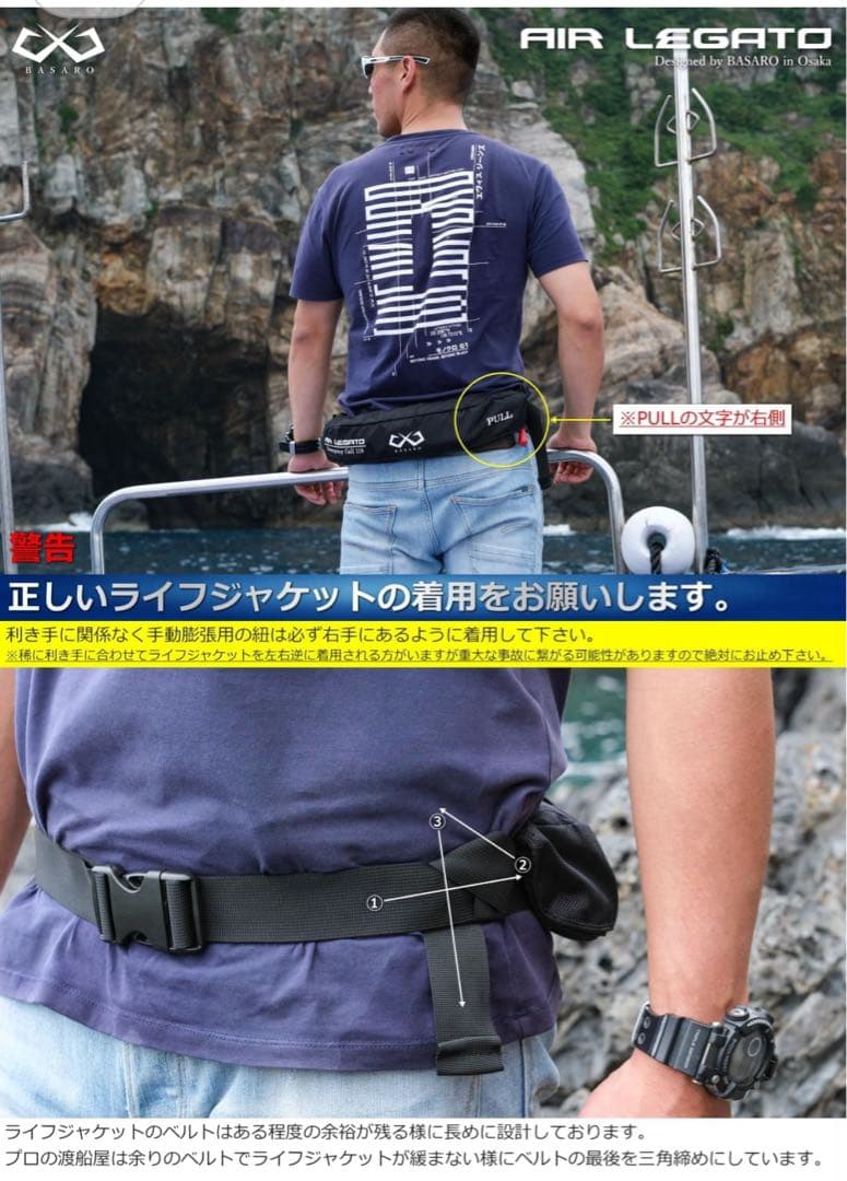 新品 桜マーク ライフジャケット 自動膨脹式 ボンベ付き 型式承認品