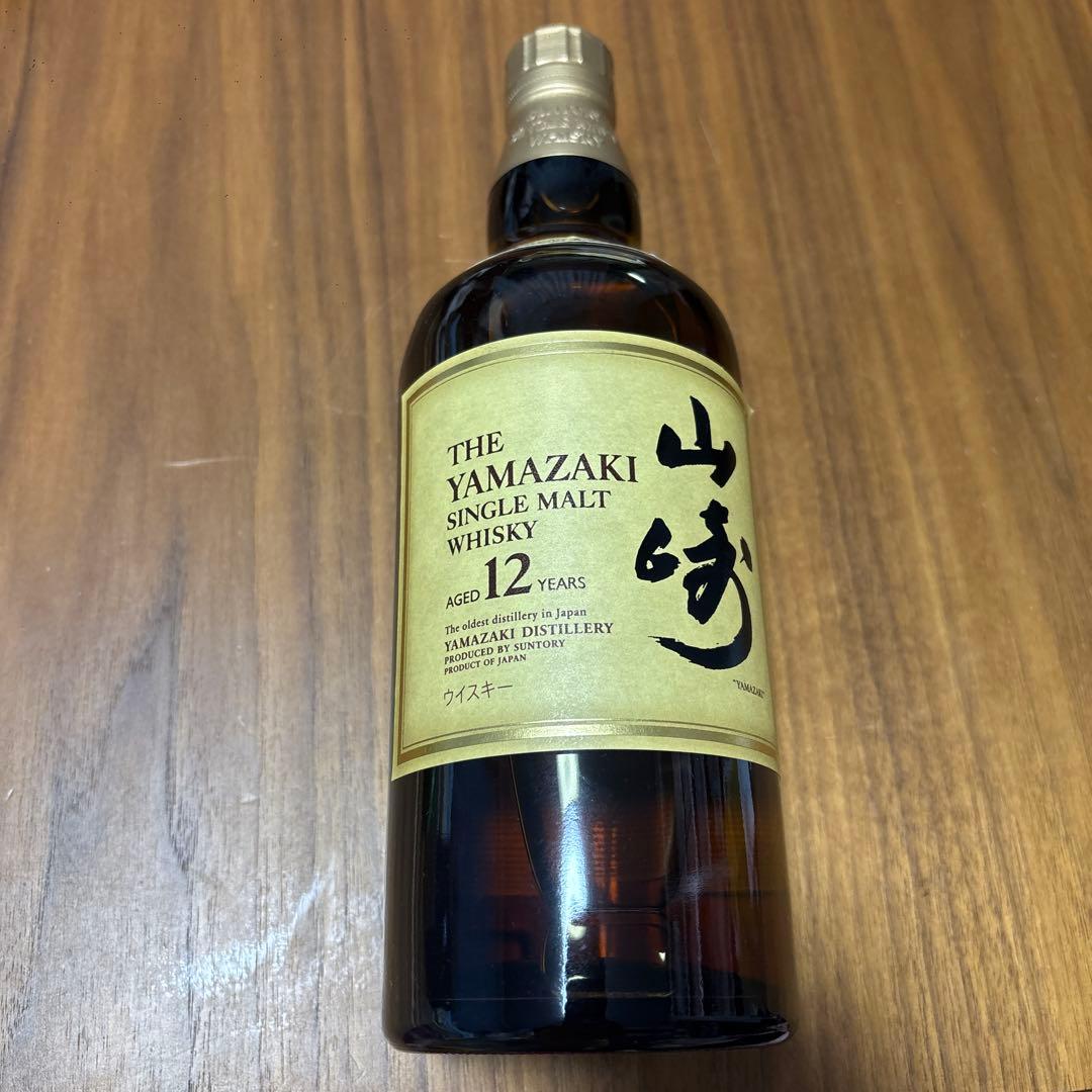 山崎 12年 シングルモルトウイスキー 700ml 新品　未開封　箱無し