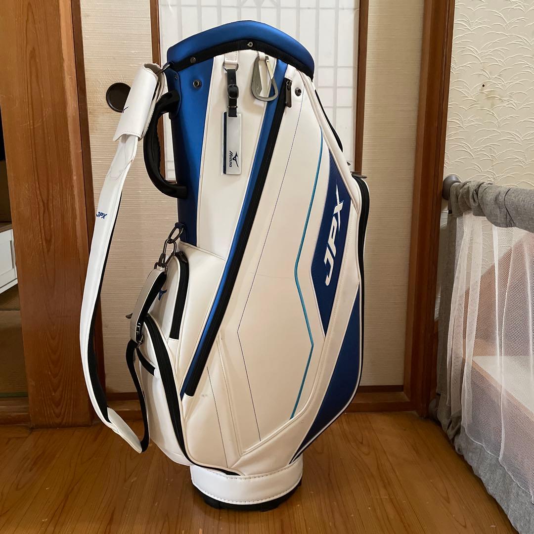 ミズノ JPX キャディバッグ ホワイト/ブルー