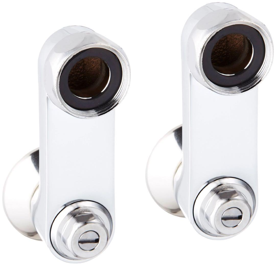 TOTO THD106 止水栓付取付脚 水側 湯側両脚偏心管 送り座付き①