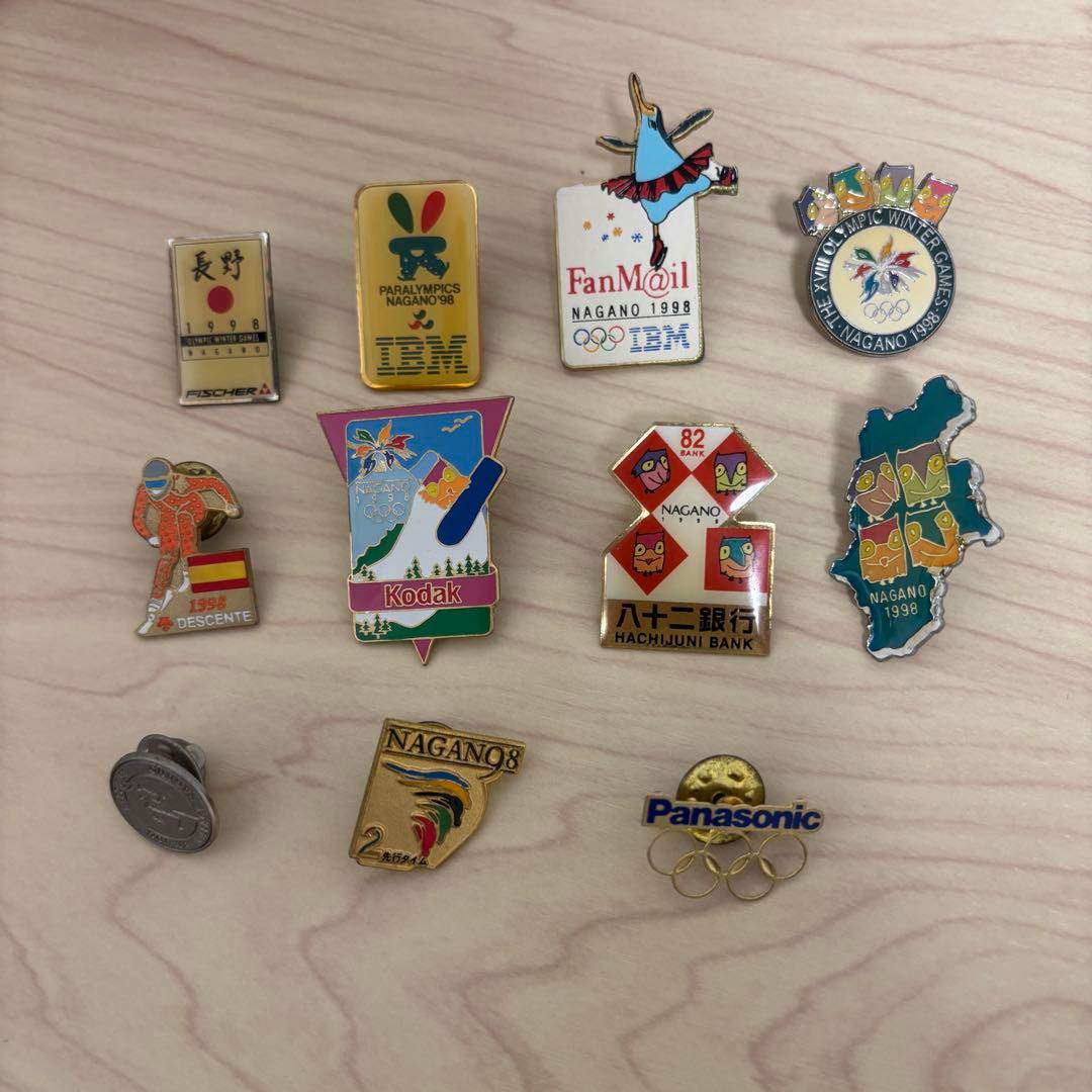 【希少】1998年 長野オリンピック ピンバッジ 11点まとめ売り（バラ売り可）