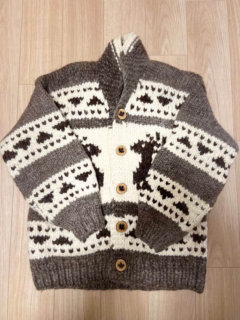 Kanata トナカイ柄カーディガン