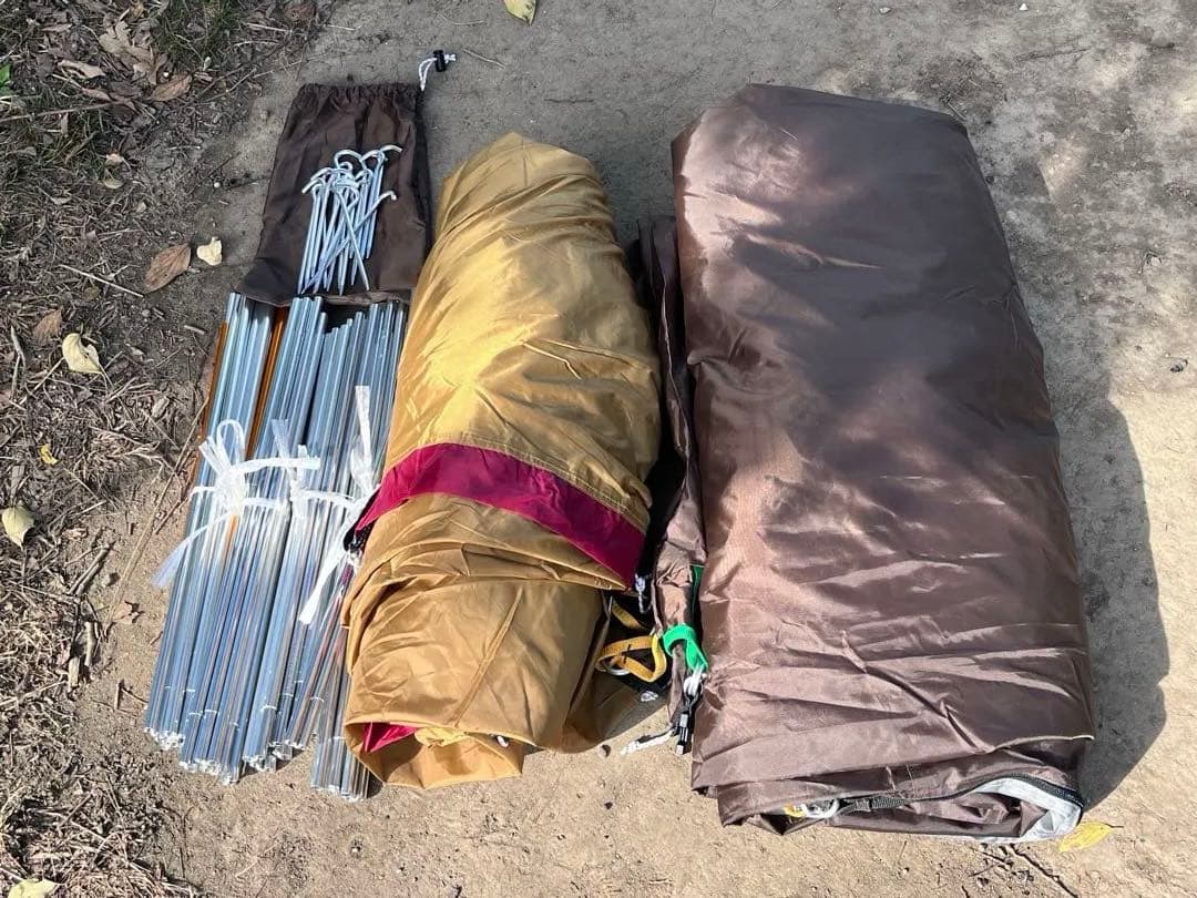 【3点】 peak アメニティドームM フロアマット　フロアシート付き