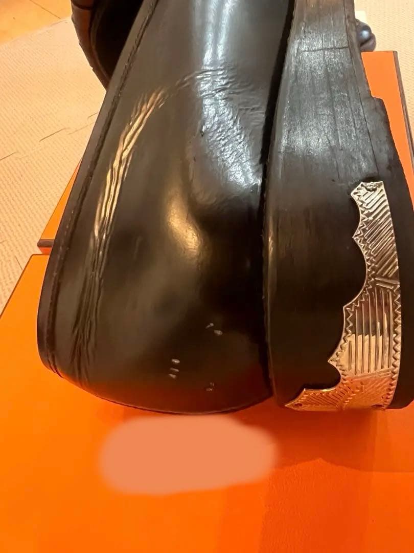 TOGA PULLA ブラックローファー フリンジ付き