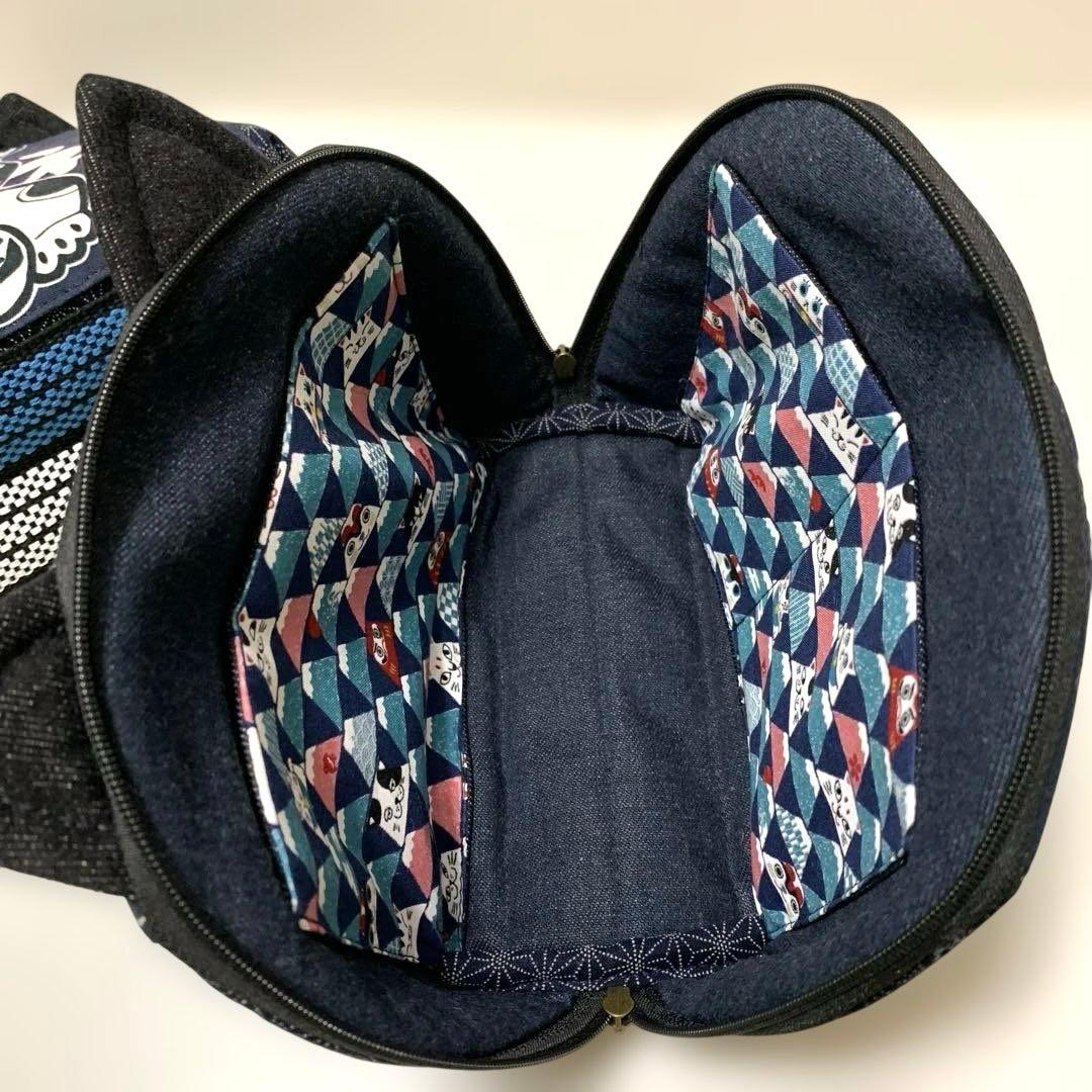 ❤️福を呼ぶだるまさん　ミニショルダーバック、招福招き猫フルオープンポーチ