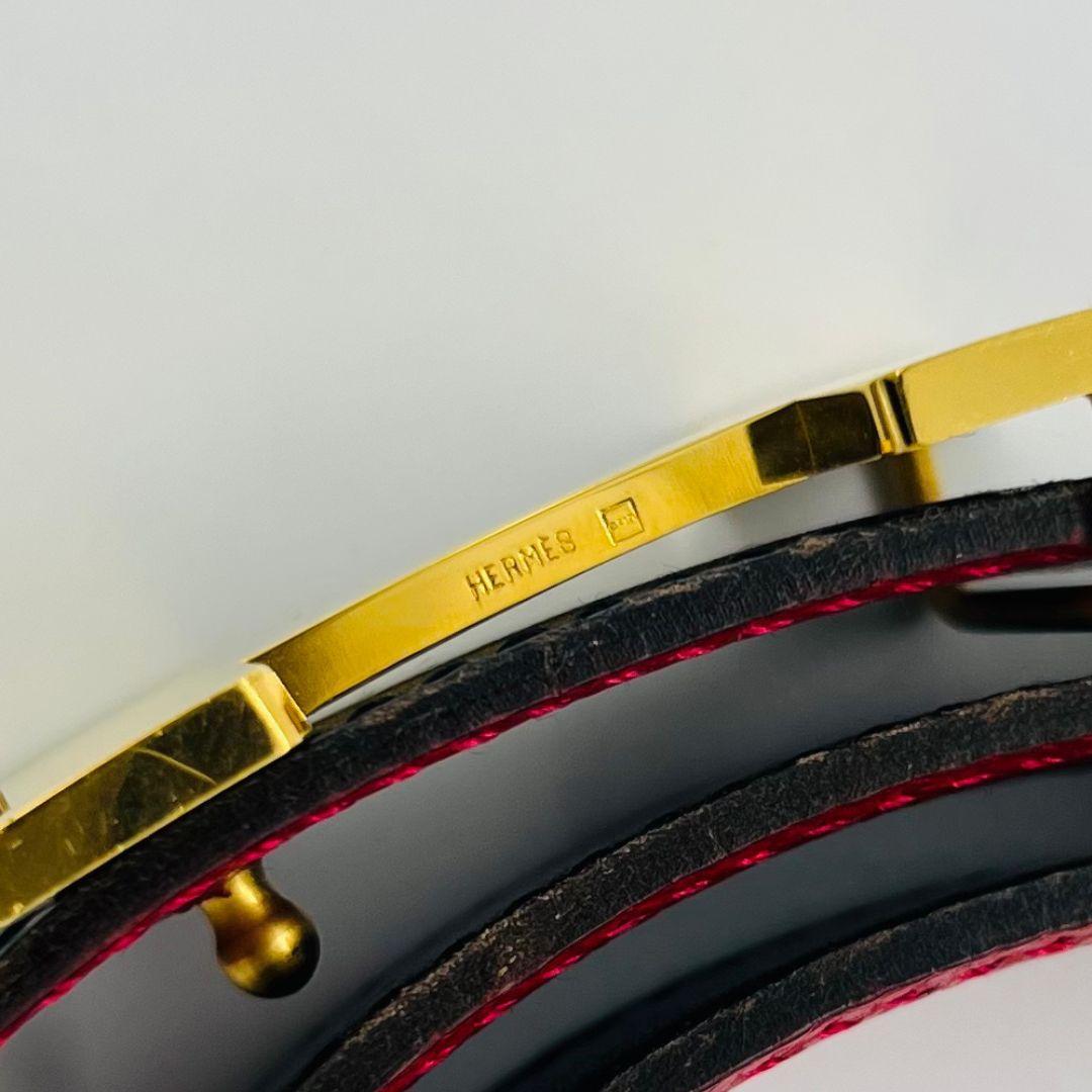 エルメス Hベルト　コンスタンス　リバーシブル　◻︎E ベルト ブラック　レザー