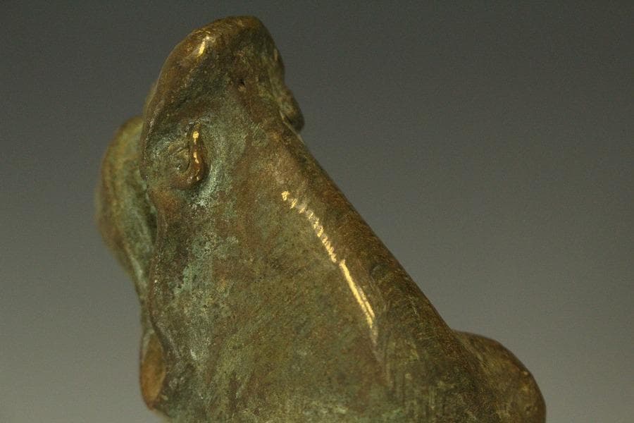 中国美術 青銅 駱駝 置物(LC746)