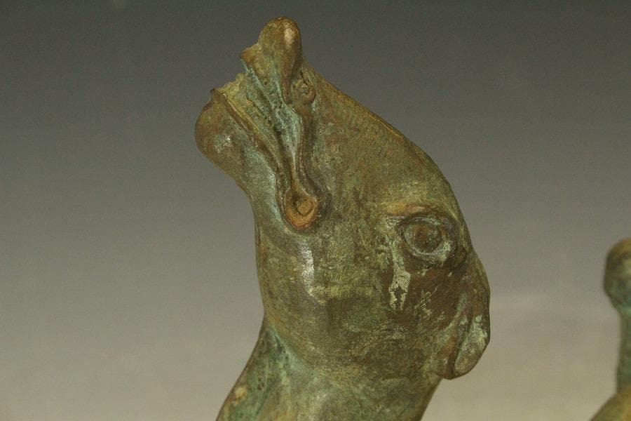 中国美術 青銅 駱駝 置物(LC746)