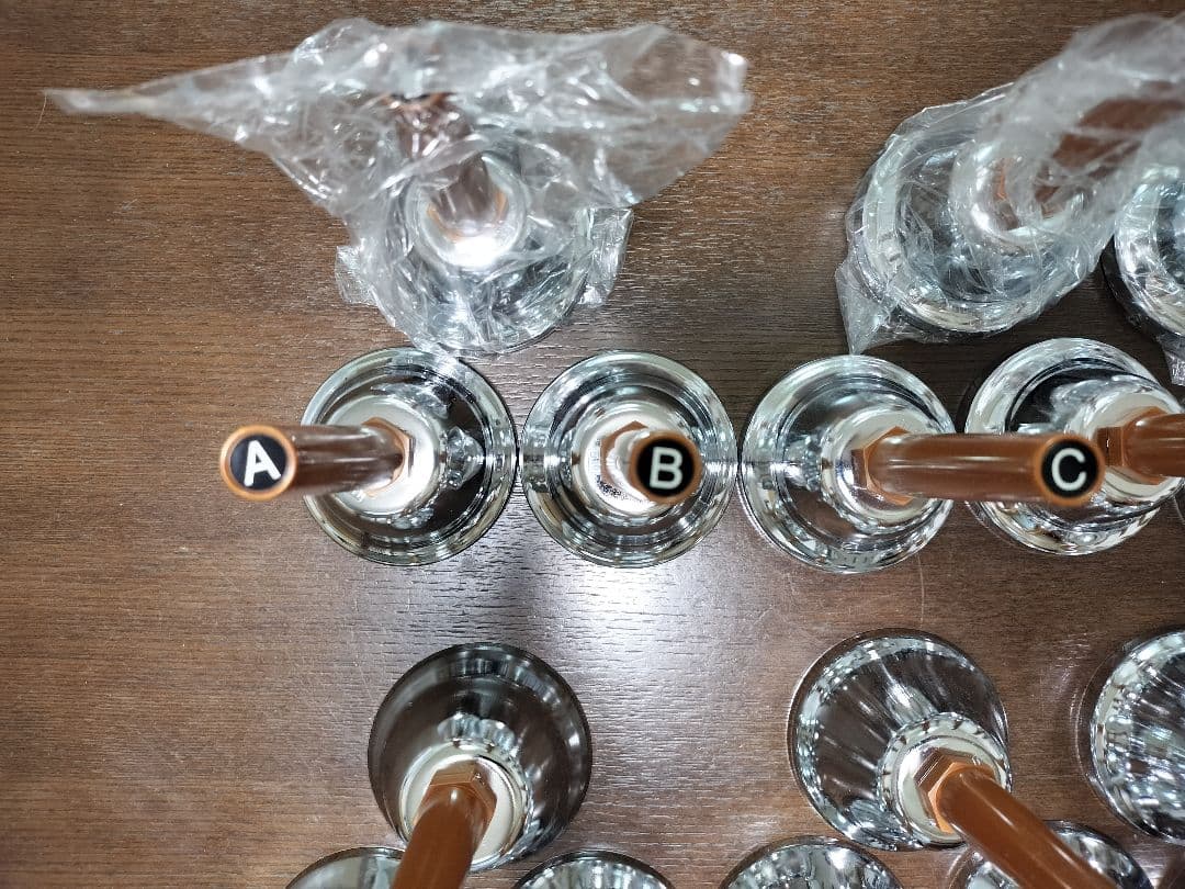 まる様【美品・一部新品】ウチダ　ミュージックベル　MB-S 23音組　ハンドベル