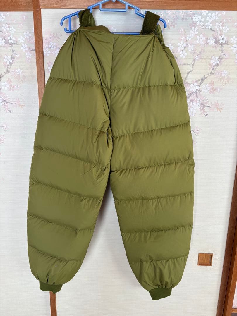 へらぶな　シミズ製ダウンウエアー上下　 オーバーパンツ付き