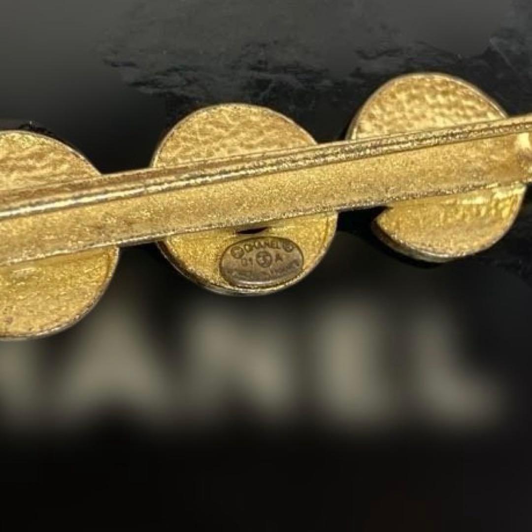 【ヴィンテージ】CHANEL シャネル ココマーク ラインストーン ブローチ