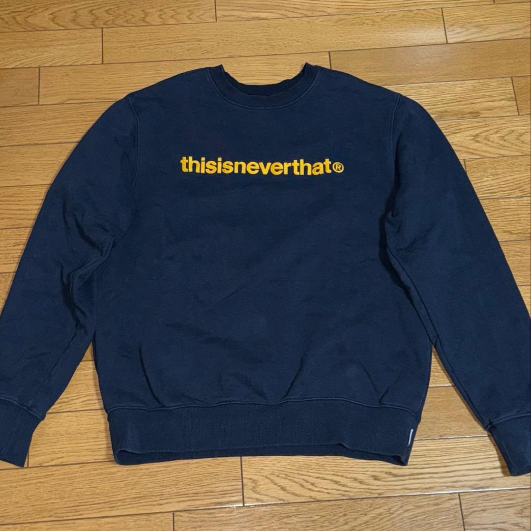 thisisneverthat ネイビー トレーナー Sサイズ