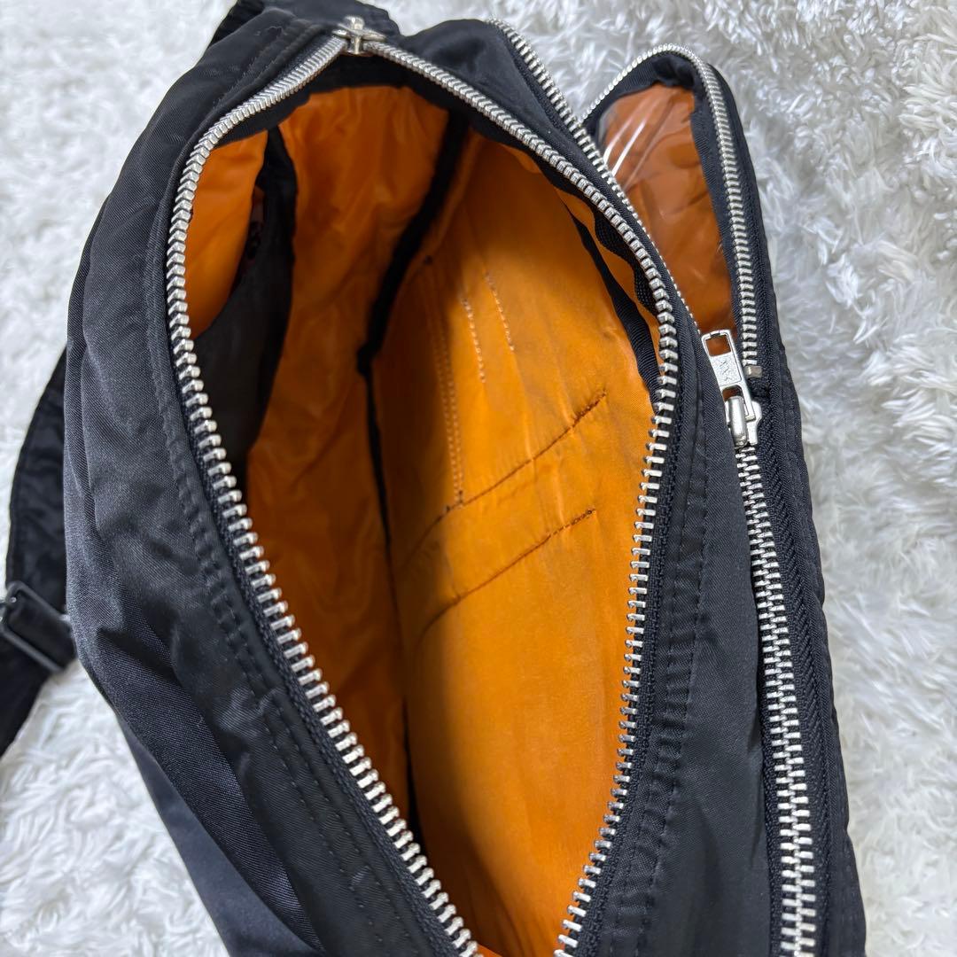 ✨極美品✨ ポーター タンカー ナイロン ブラック ショルダーバッグ 2層式 L