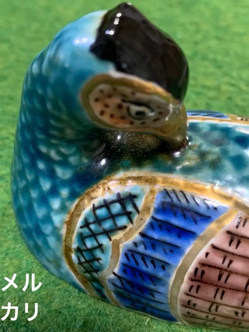 九谷焼　香合　雉