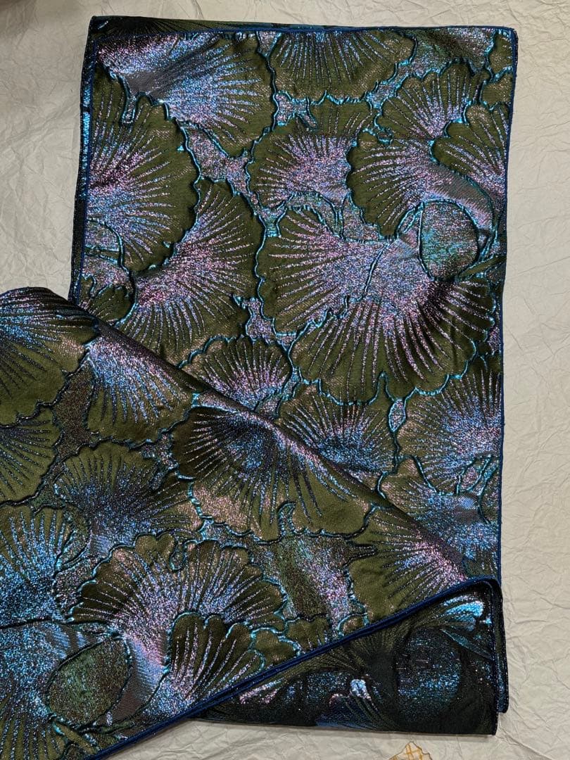 なの　大人兵児帯【ブルーコンパクタ】【夢想花】セット