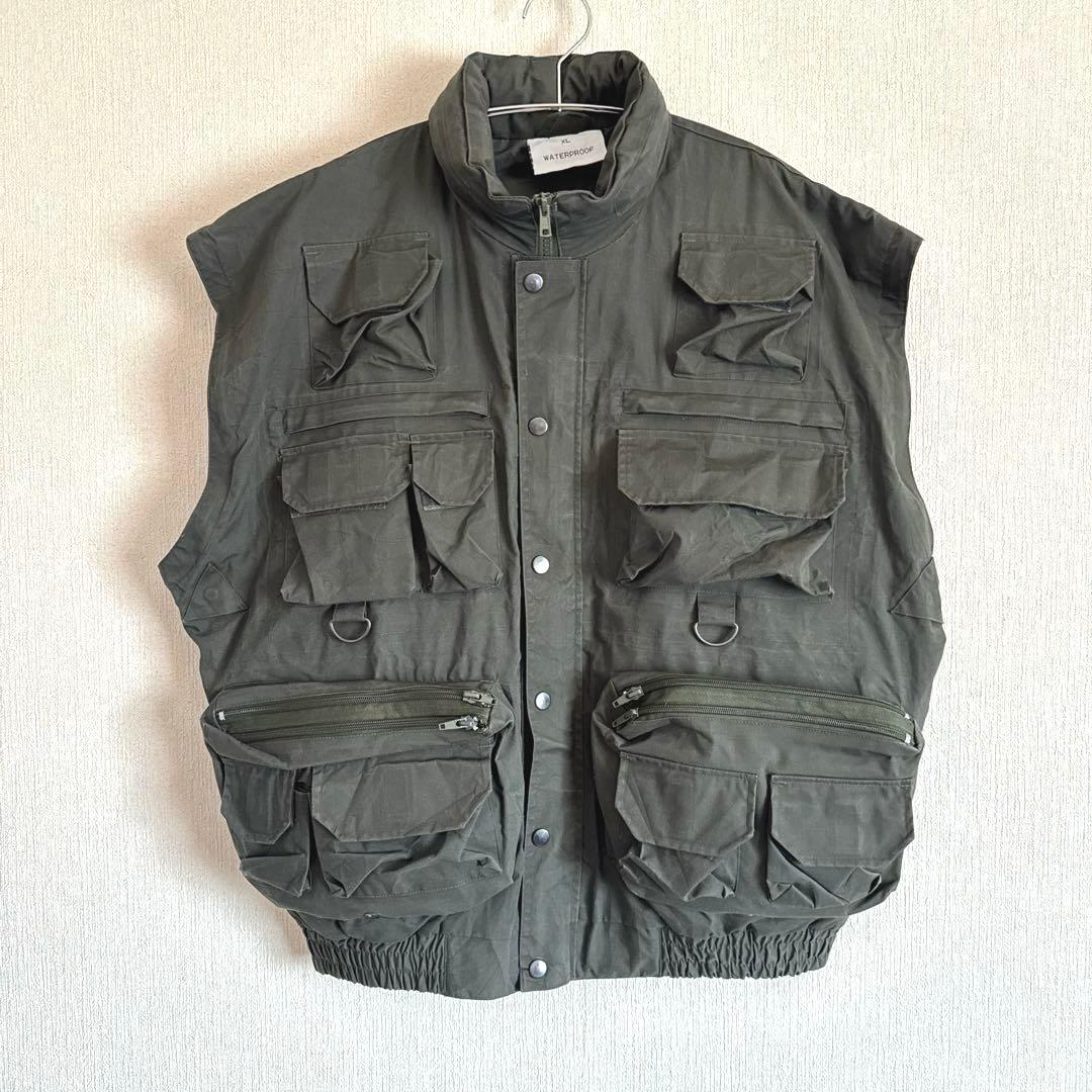 デタッチャブルフィッシングジャケット　80s〜90s　防水　XLサイズ