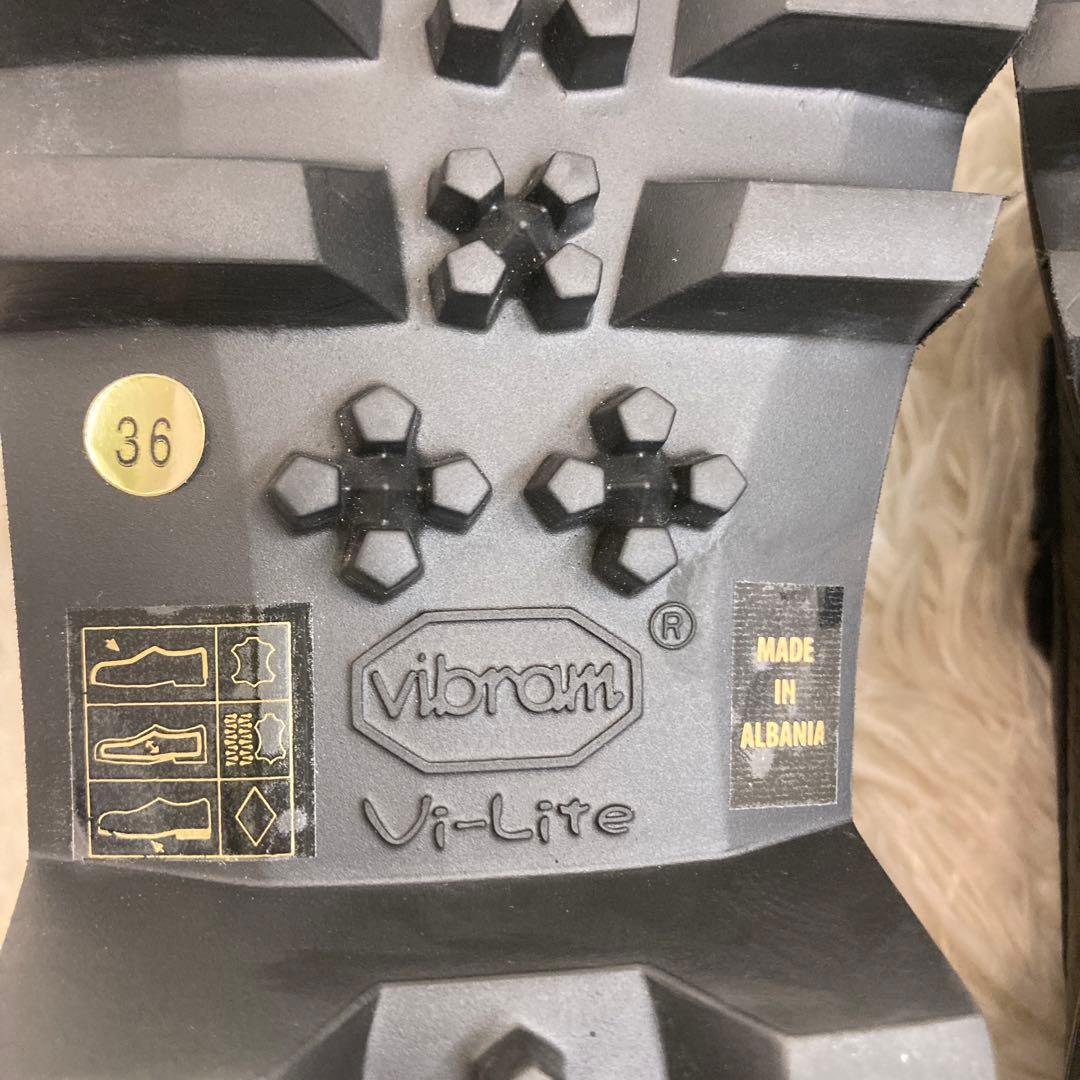 美品　FURLA 厚底　ボア　ローファー　36