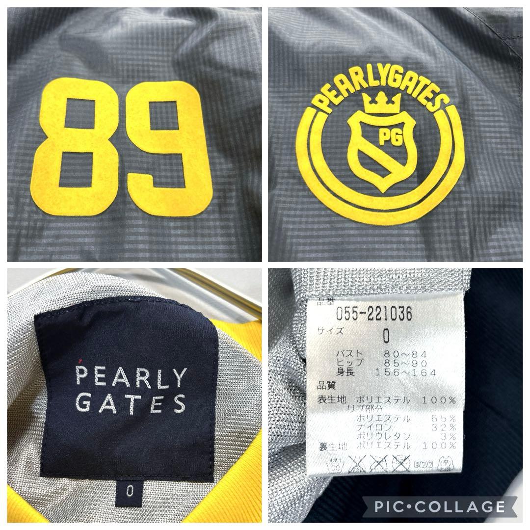 パーリーゲイツ スニードジャック 0/S 蓄熱 ブルゾン グリーン　チェック柄