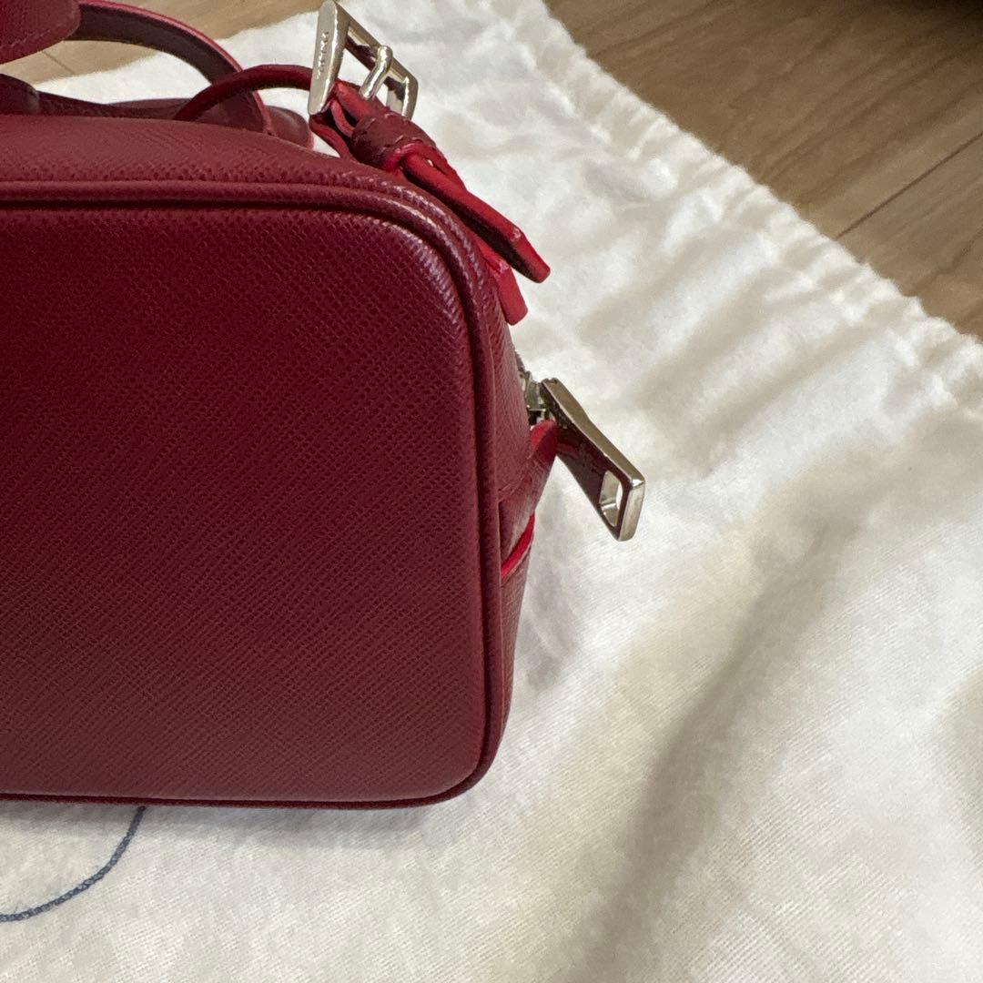 PRADA/プラダ　バーガンディ ハンドバッグ