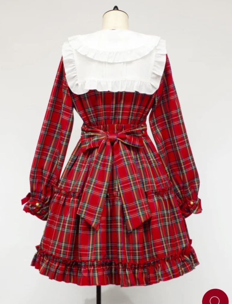 Amavel Dolly Holiday チェックワンピース（ミディ丈）