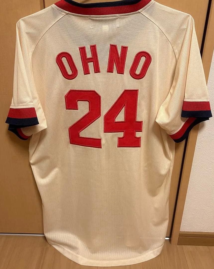 広島東洋カープ　大野豊　復刻ユニフォーム　Lサイズ　刺繍