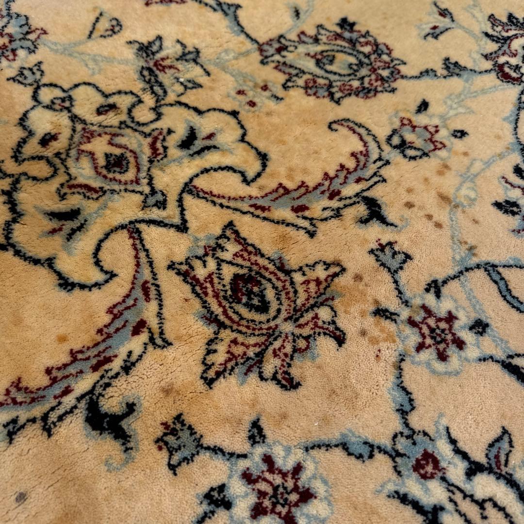 イラン製ウールラグ 200x250 cm ベージュ