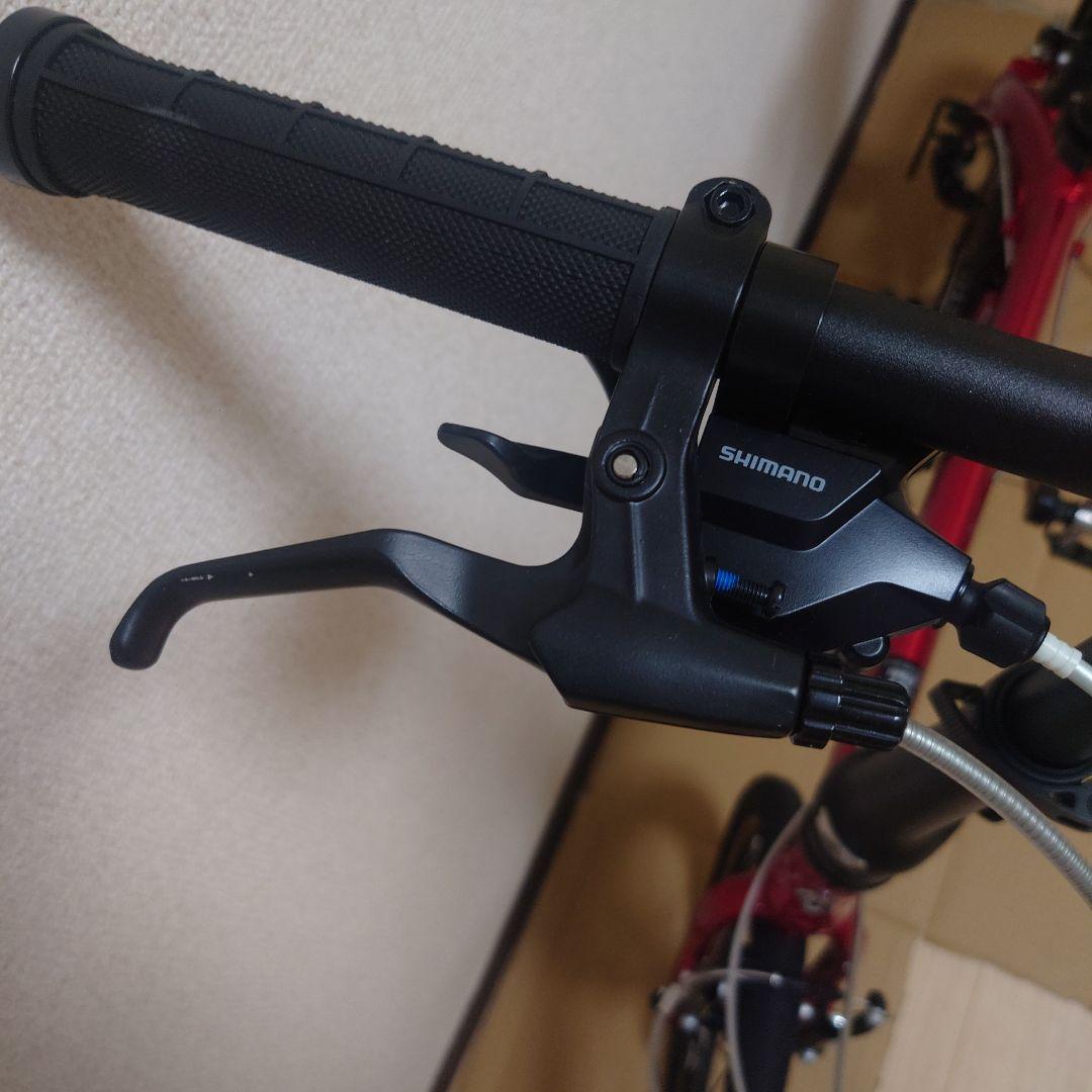 【マサさん用】ルノー（赤）7段変速 折りたたみ自転車（鍵・ライト・オイル等付）