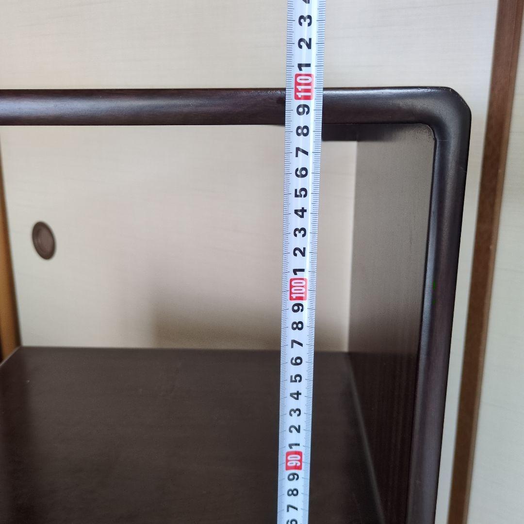 昭和レトロ 鎌倉彫 茶箪笥 和製 飾り棚 シェルフ アンティーク 骨董