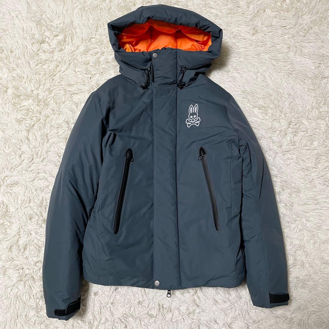 【T。。。Hashy】サイコバニー ダウンジャケット M 日本製 胸ロゴ