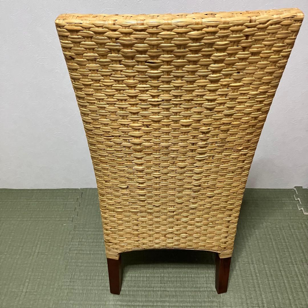 【希少】桜屋工業 チェリーファニチュア ラタンチェア 編み込み