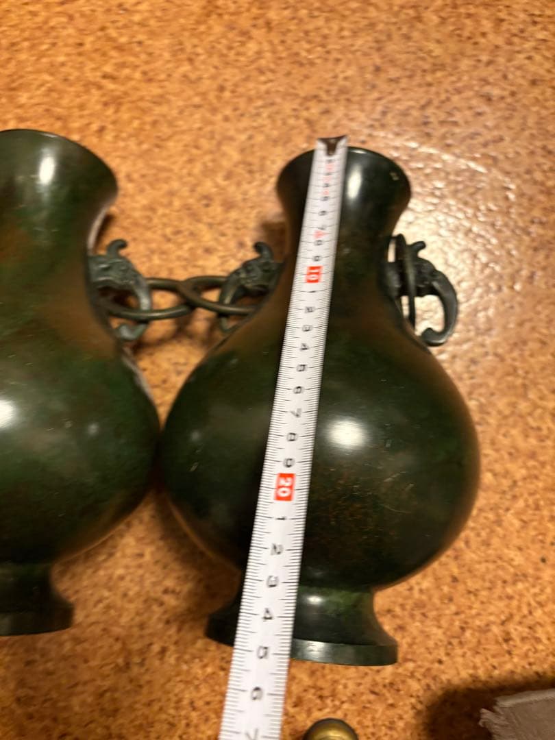 花瓶　骨董、銅製