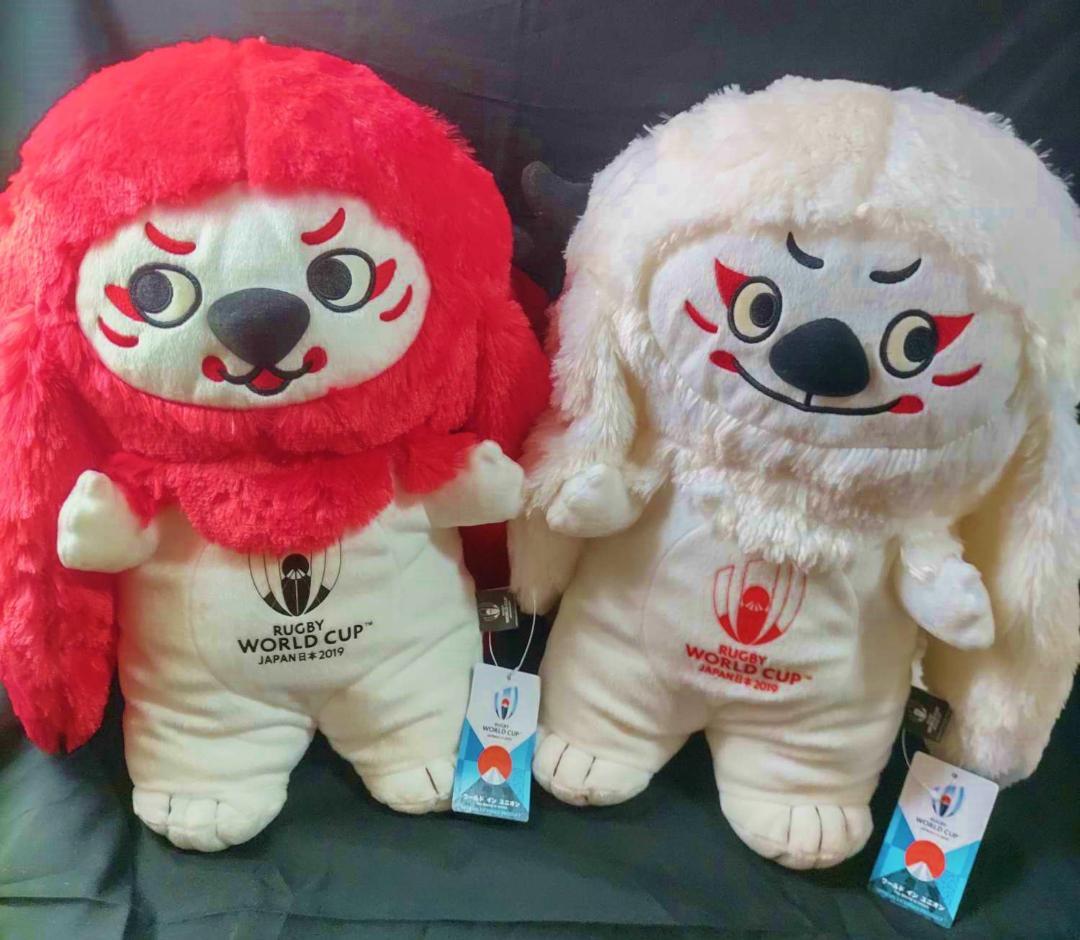 ★全2種 XL ラグビー ワールドカップ マスコット レンジー ぬいぐるみ/日本