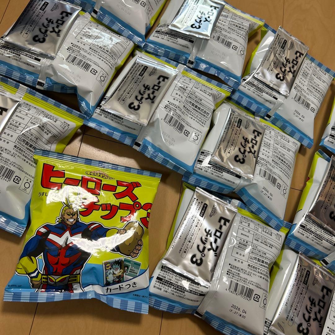 【即購入ok!!】ヒーローズチップ3 カード付き新品未開封12個セット